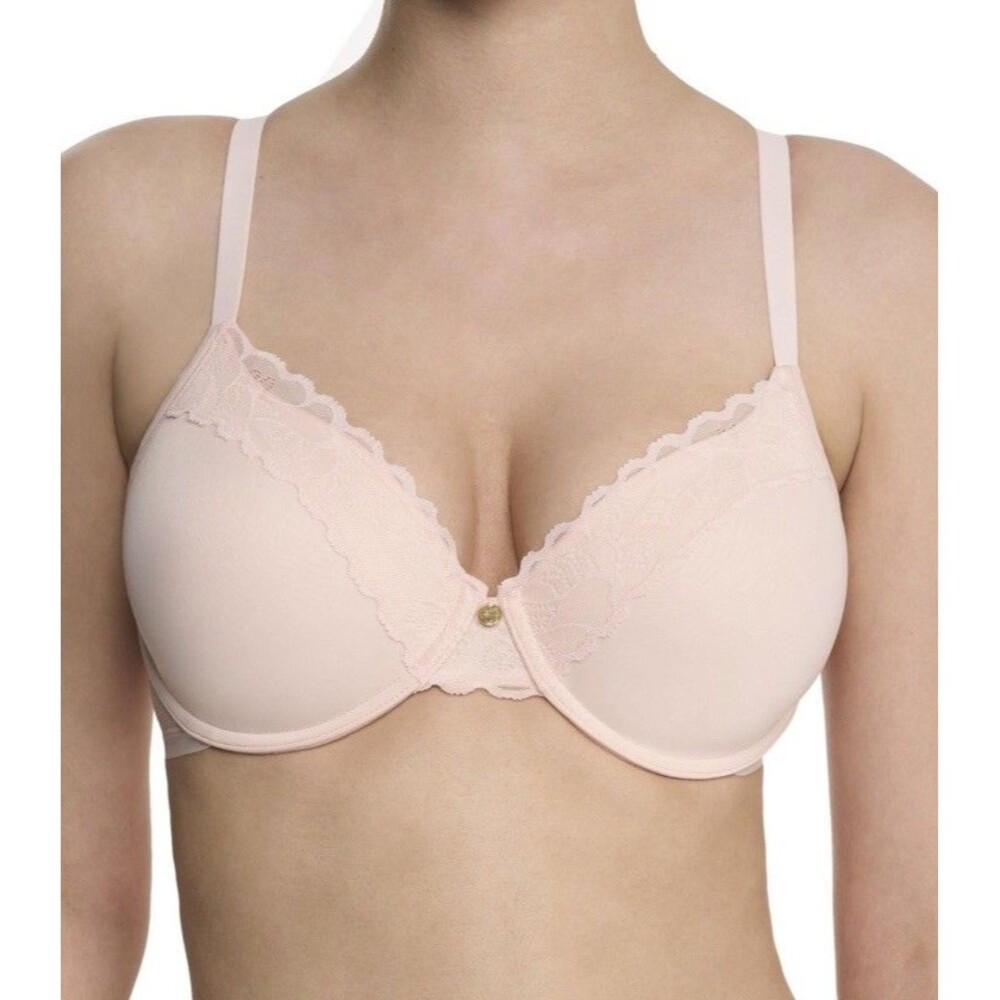 Natori 38DD Refined Underwire T-Shirt Bra with Lace and Cool-Touch 7313219